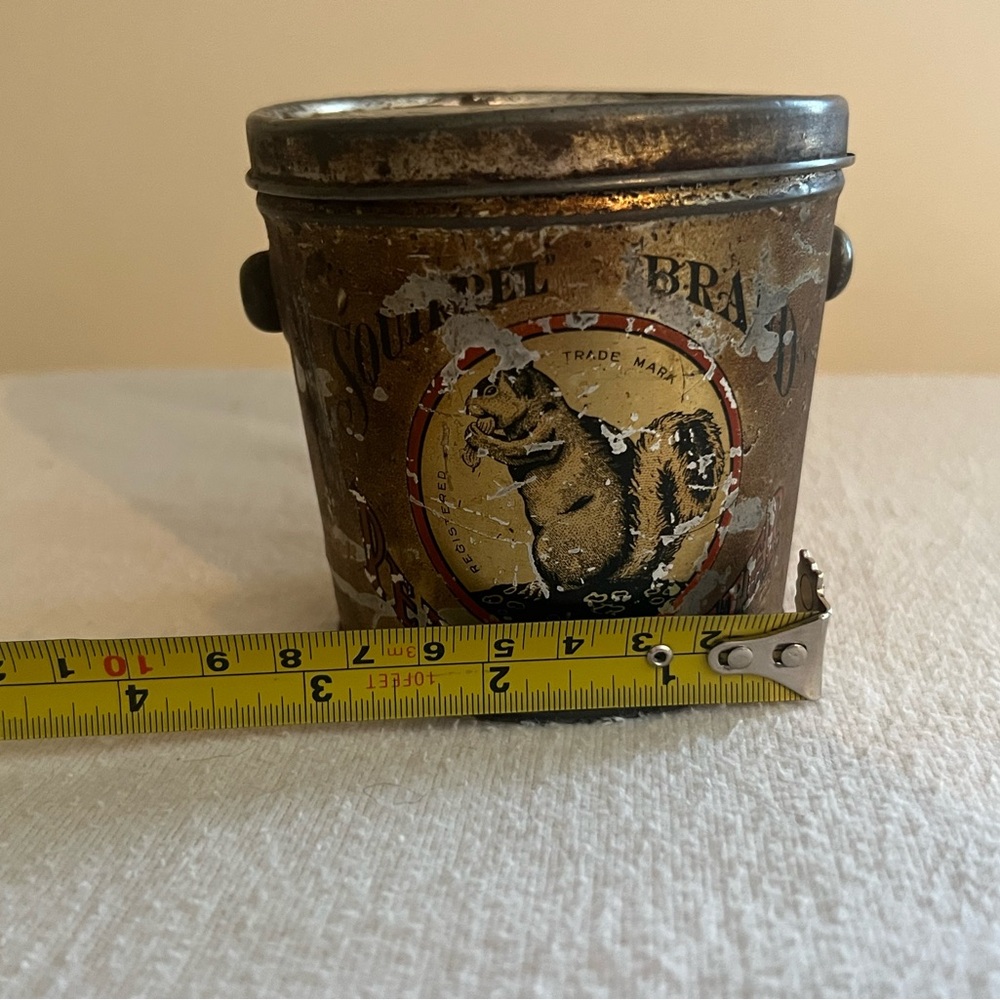 Squirrel Peanut Butter Can1915-1950 Antique Collectable
